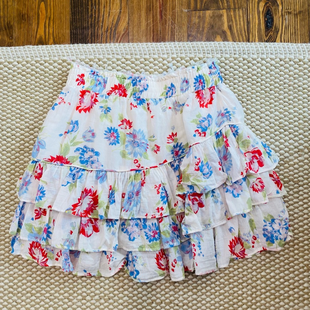 LoveShackFancy Floral Skirt